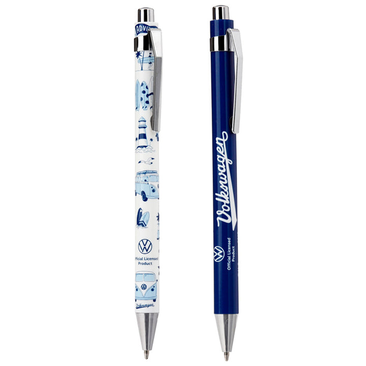 Blue Volkswagen Camper Pens | Twin Pen Set | Boxed Gift for Men