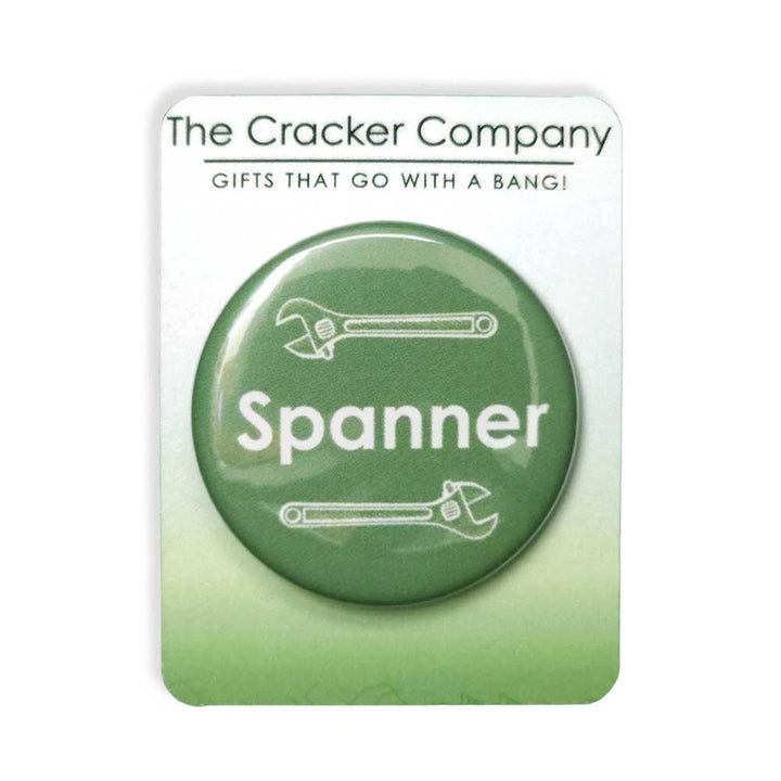 Spanner | 38mm Button Pin Badge | Little Gift | Cracker Filler