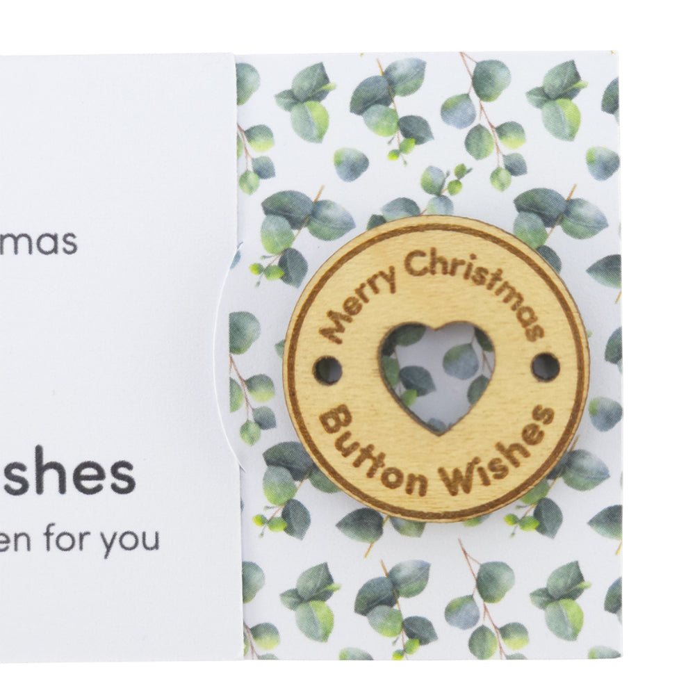 Watercolour Eucalyptus | Button Wishes | Merry Christmas | Cracker Filler