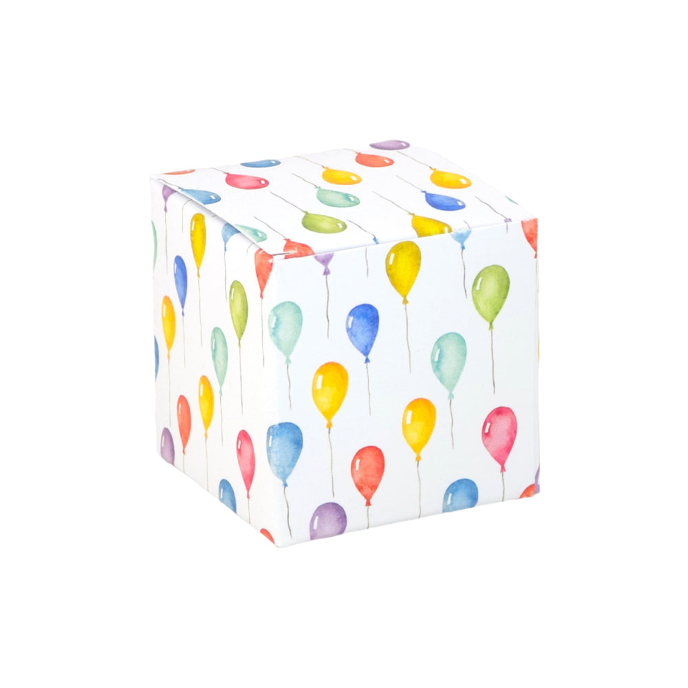 Party Balloons | Little Gift Box | 5cm Cube | 6 Boxes