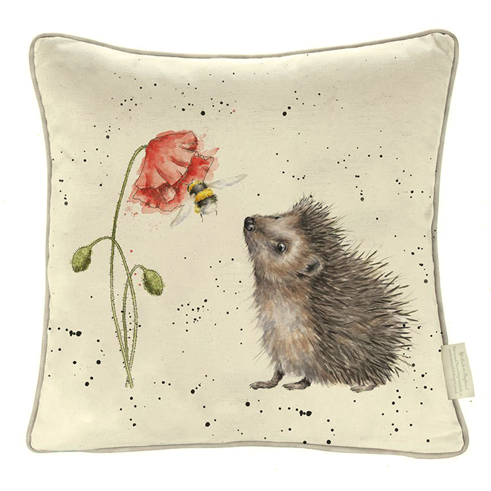Hedgehog Awakening | 40cm Square Cushion | Wrendale Designs | Home & Gift Idea