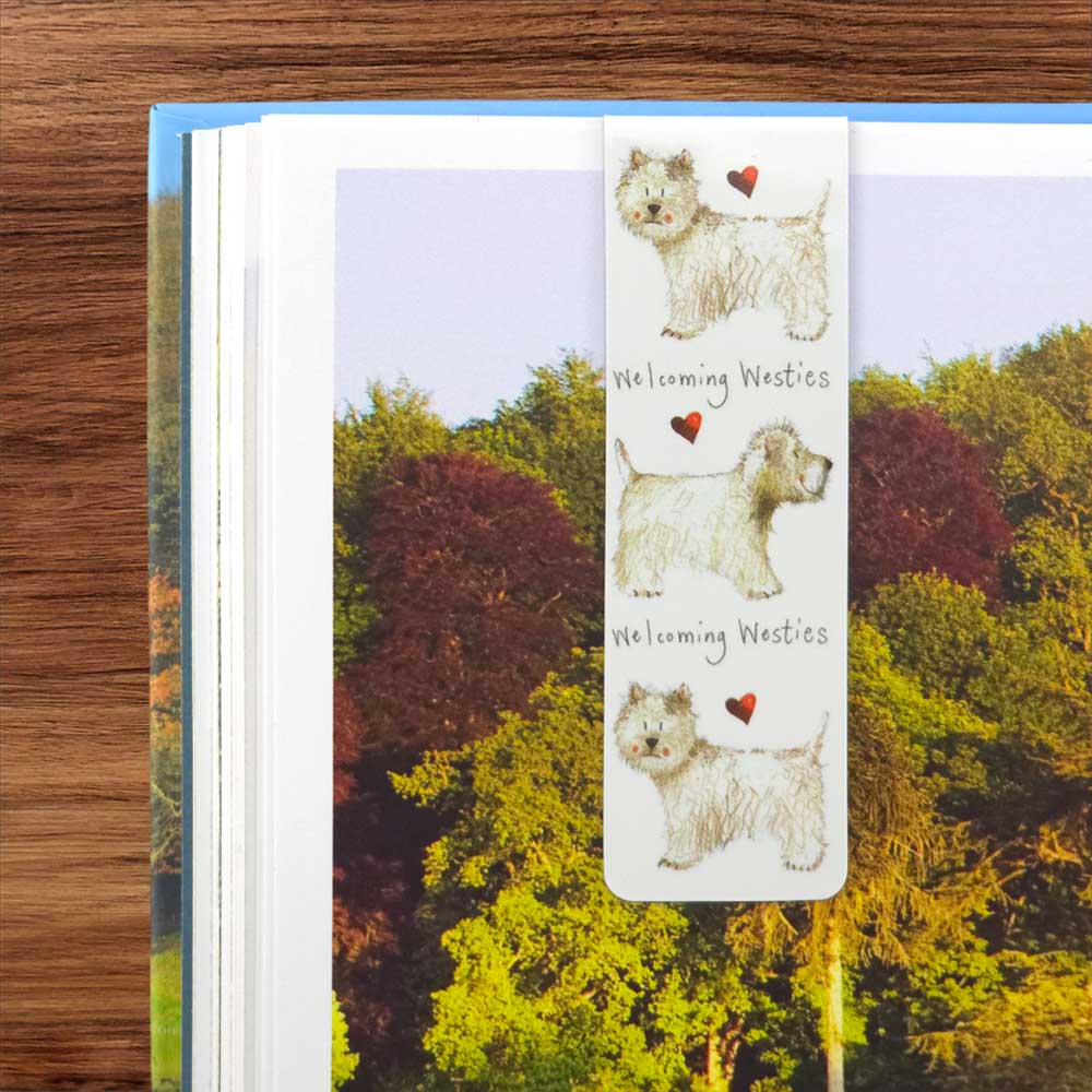 West Highland Terriers | 2-Sided Magnetic Bookmark | Little Gift | Cracker Filler