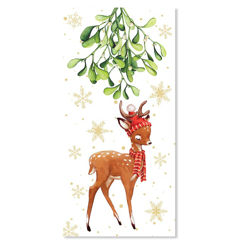 Mistletoe Reindeer | Pocket Sizes Tissues Pack | Little Gift | Cracker Filler