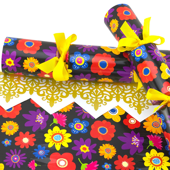 Retro Flowers | Cracker Making Craft Kit | Make &amp; Fill Your Own