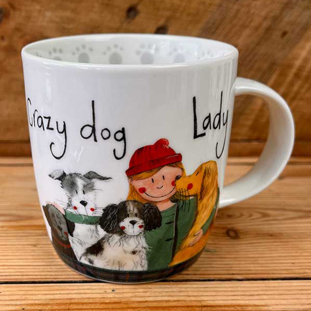 Crazy Dog Lady Themed Mug | Bone China Gift