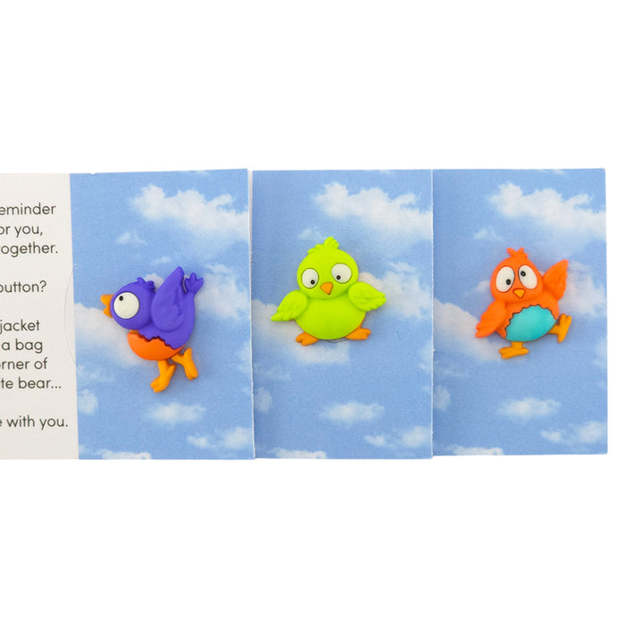 Smile! | Button Wishes Sew On Token | Little Gift | Cracker Filler