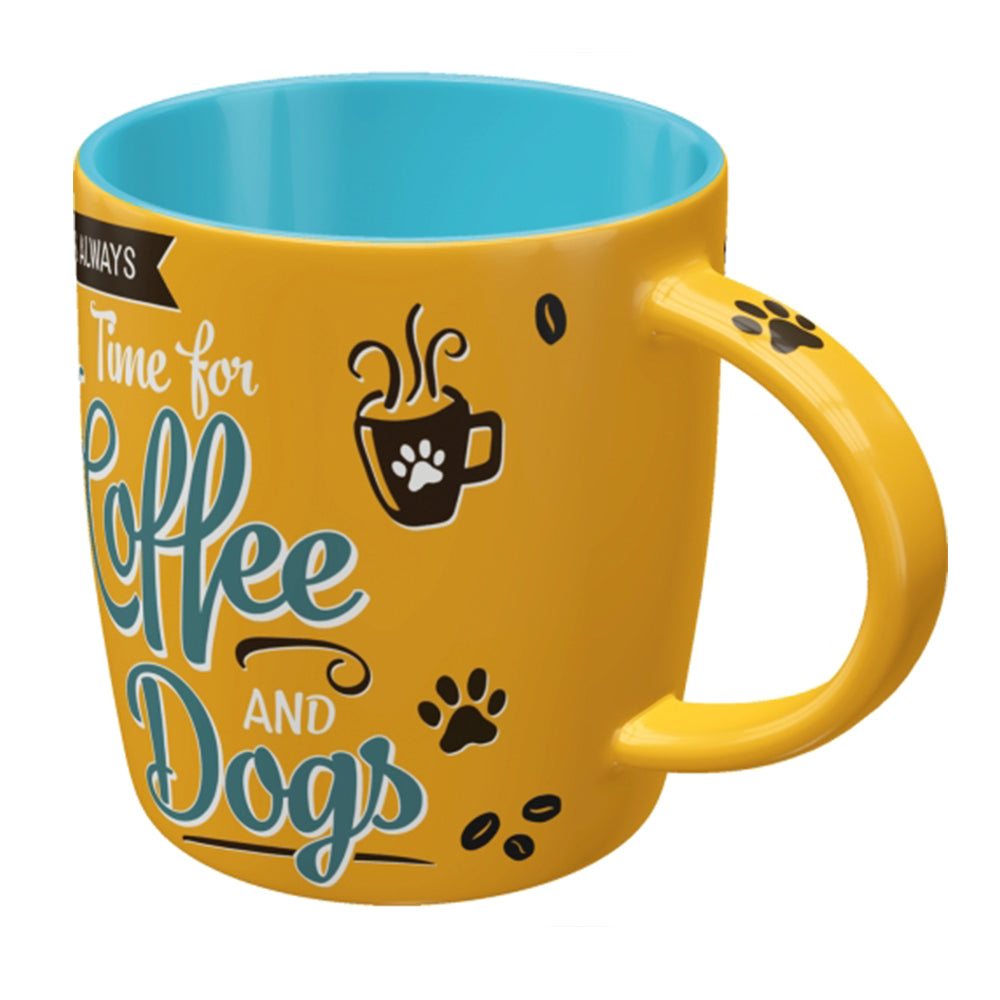 Time for Coffee and Dogs | Chunky Ceramic Mug