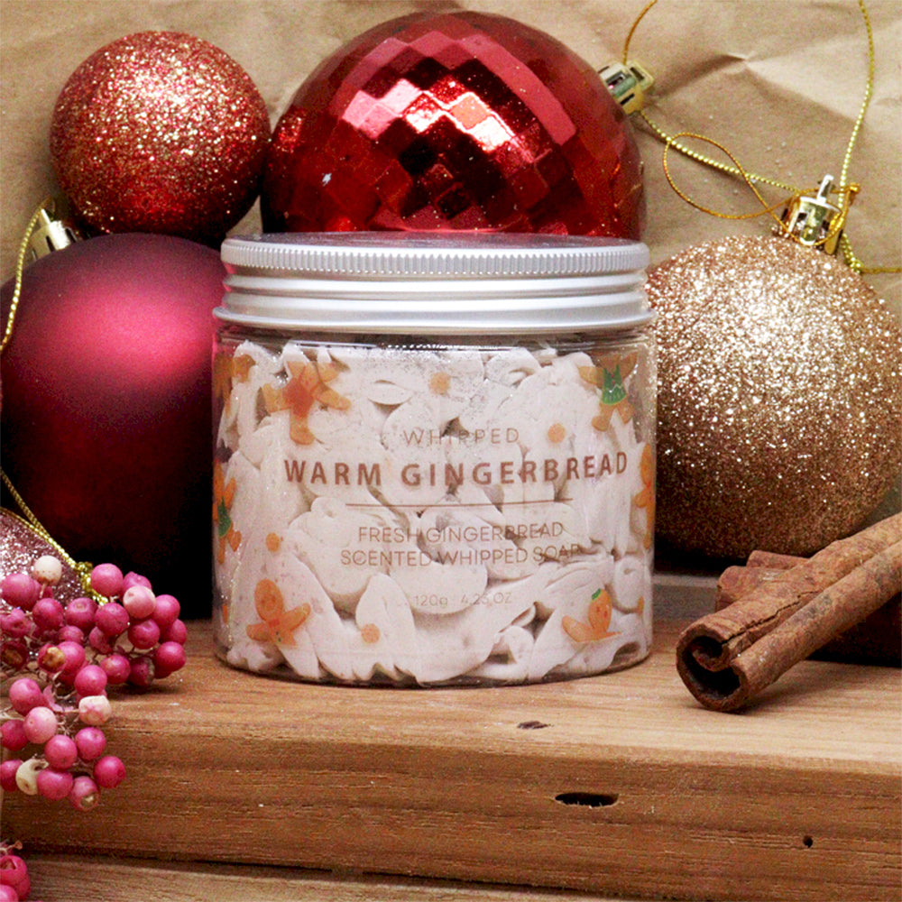 Warm Gingerbread Whipped Soap | Christmas Gift Idea |120g