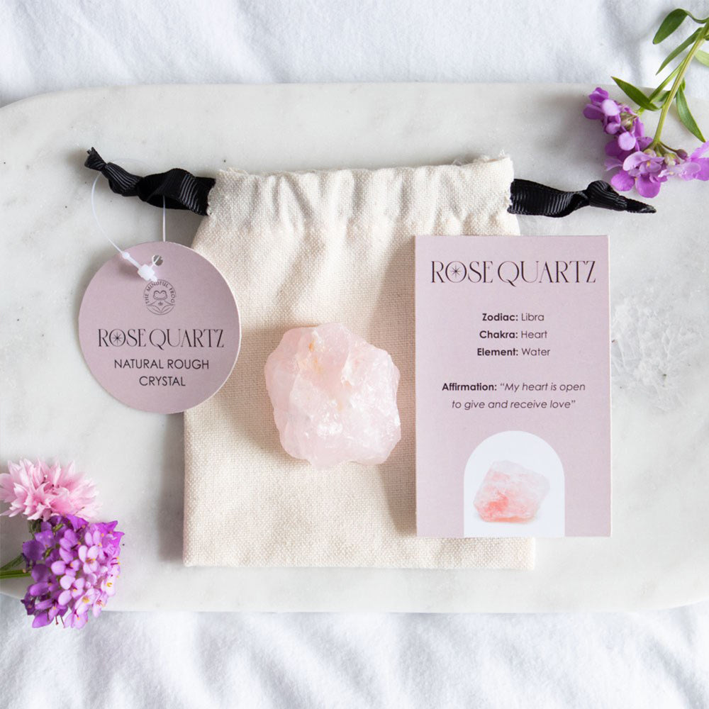 Rose Quartz | Healing Rough Crystal  & Bag | Little Gift | Cracker Filler