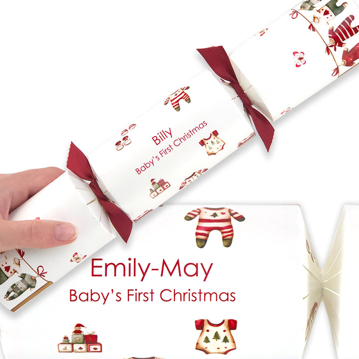 Personalised Cracker Craft Kit | Makes 4 or 6 Crackers for Baby&