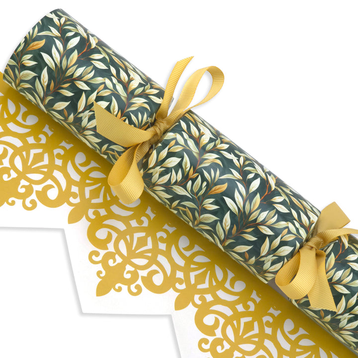 William Morris Golden Foliage | 4 or 6 Ready to Fill Crackers | Just Add Gifts