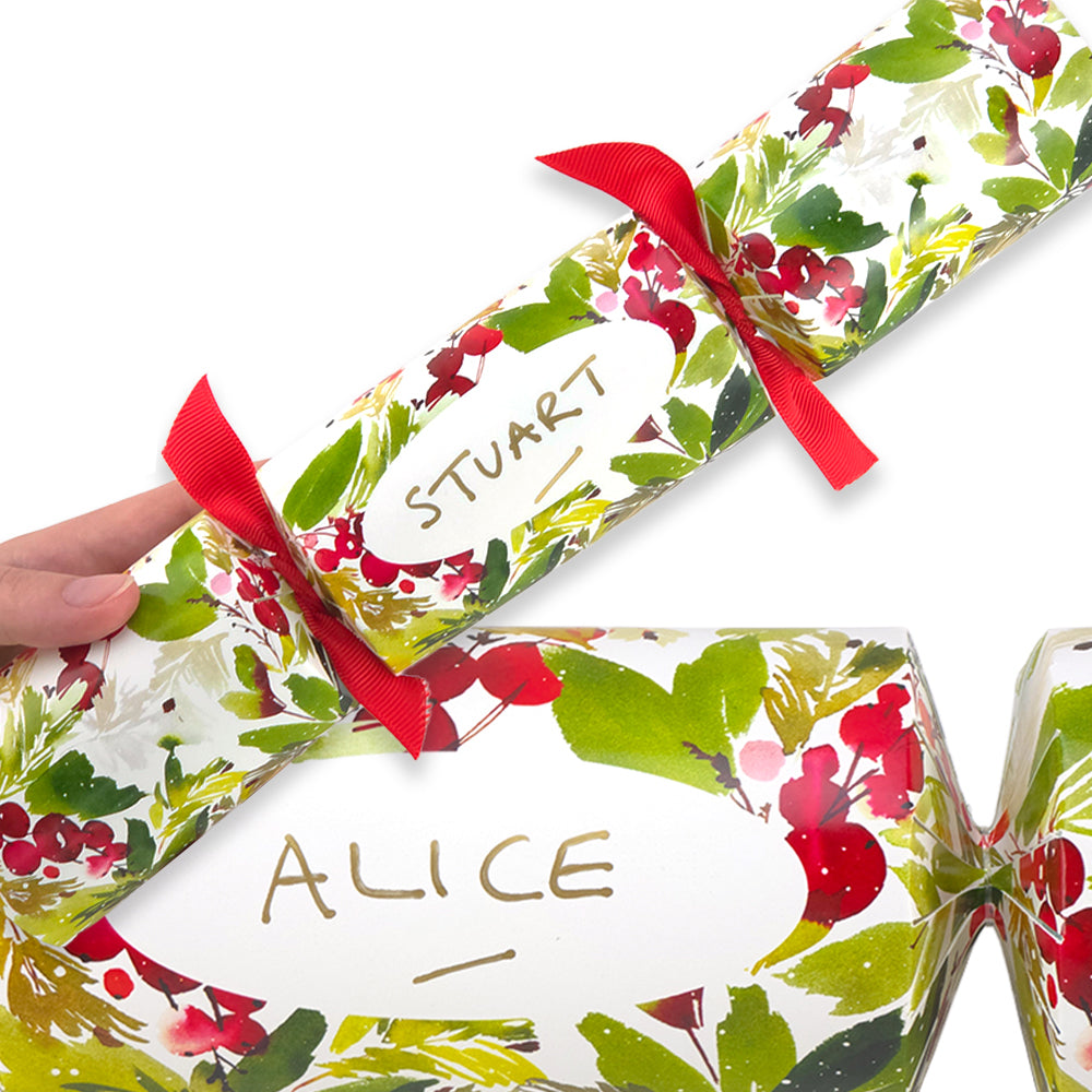 Personalise Your Own Crackers Craft Kit | Watercolour Berries | Minimum 4