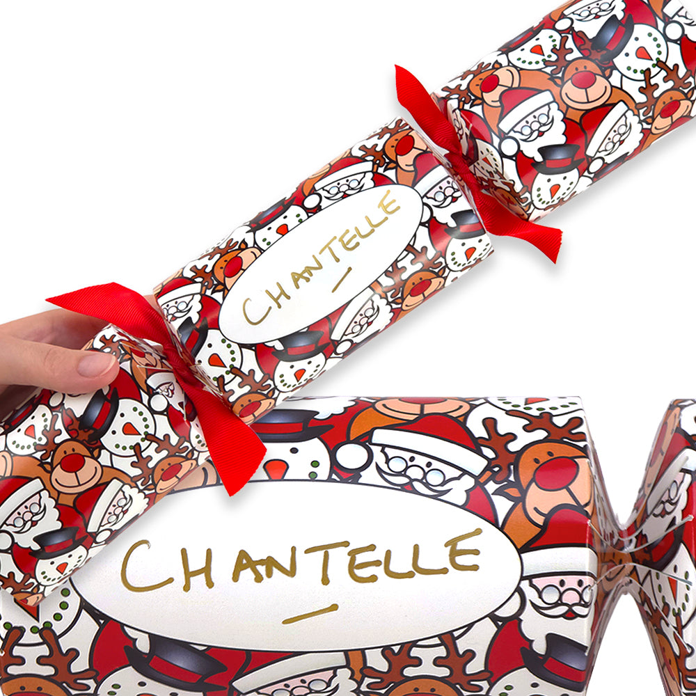Personalise Your Own Crackers Craft Kit | Christmas Character | Minimum 4