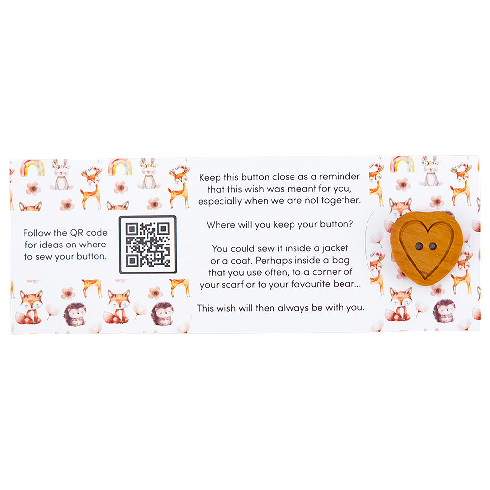 Loving Our Planet, Naturally | Button Wishes Sew On Token | Cracker Filler