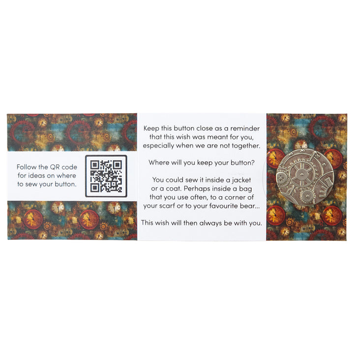 Steampunk is Part of Me | Button Wishes Sew On Token | Cracker Filler