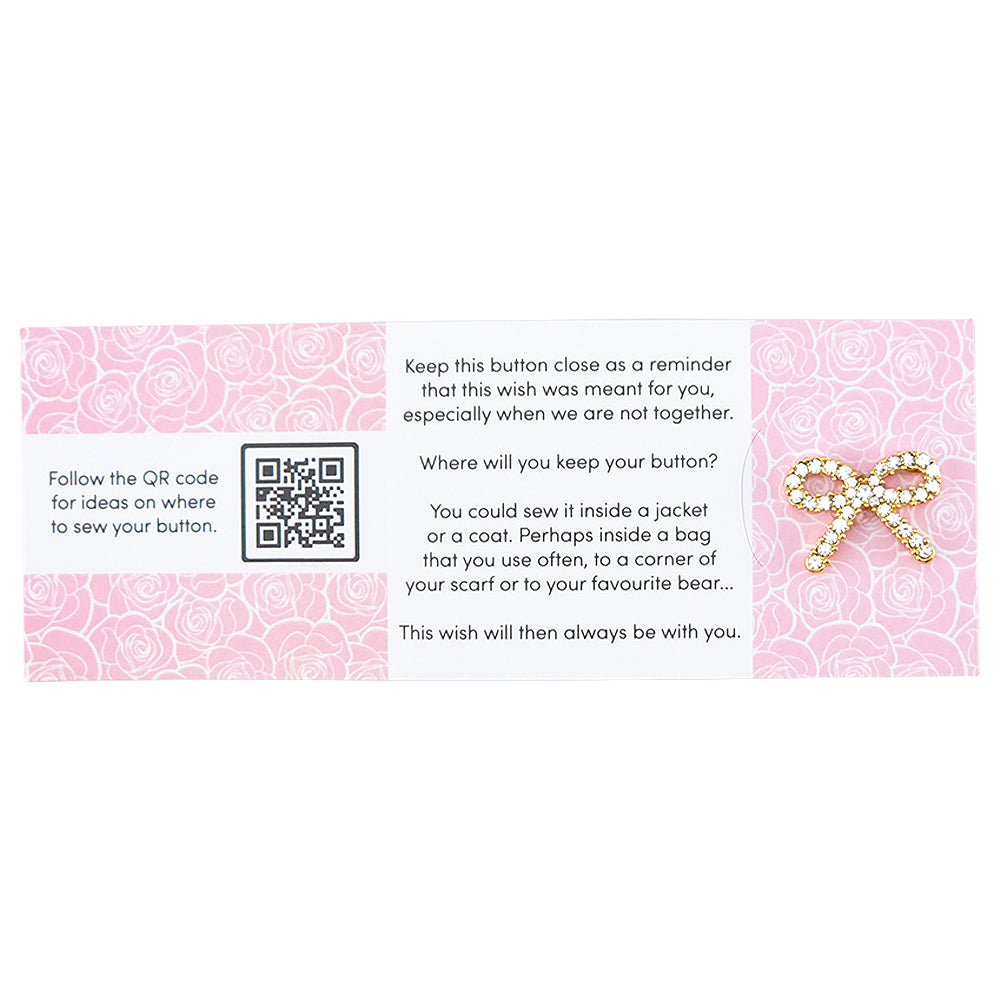 Never Enough Sparkle In The World | Button Wishes Sew On Token | Cracker Filler