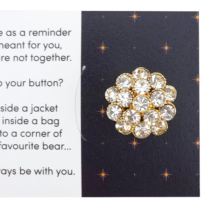 Never Too Much Sparkle In This World | Button Wishes Sew On Token | Little Gift