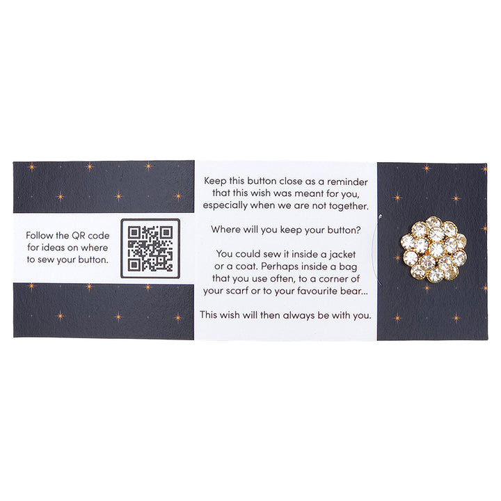 Never Too Much Sparkle In This World | Button Wishes Sew On Token | Little Gift