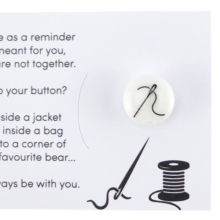 I Live For Sewing Time | Button Wishes Sew On Token | Little Gift | Cracker Filler