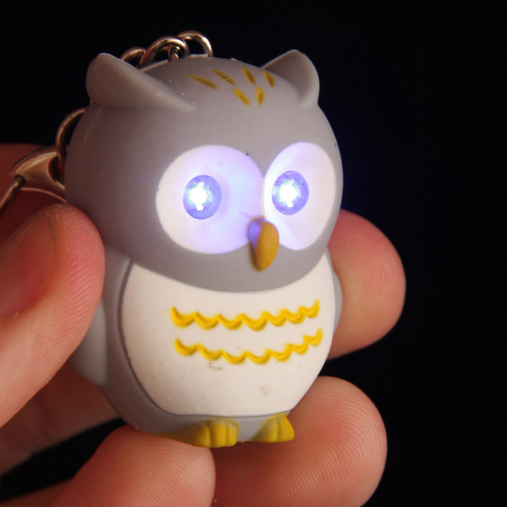 Owl Keyring | LED Torch & Hooting Sound | Single | Little Gift | Cracker Filler