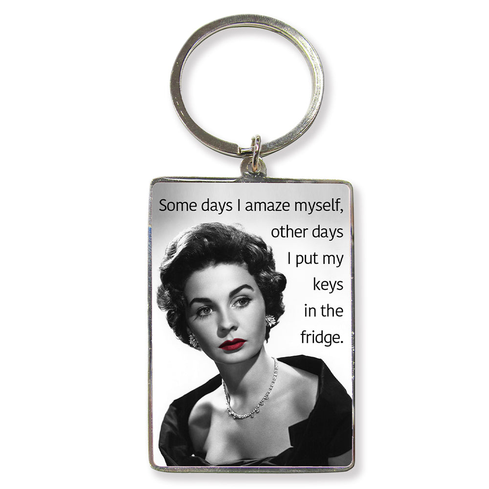 Some Days I Amaze Myself... | Metal Keyring | Little Gift | Cracker Filler