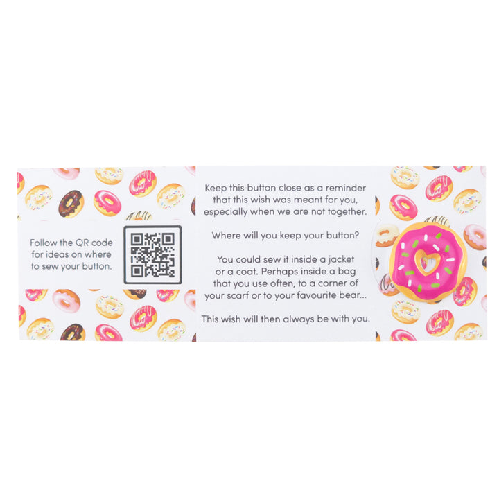 I Doughnut What I'd Do Without You | Button Wishes Sew On Token | Little Gift
