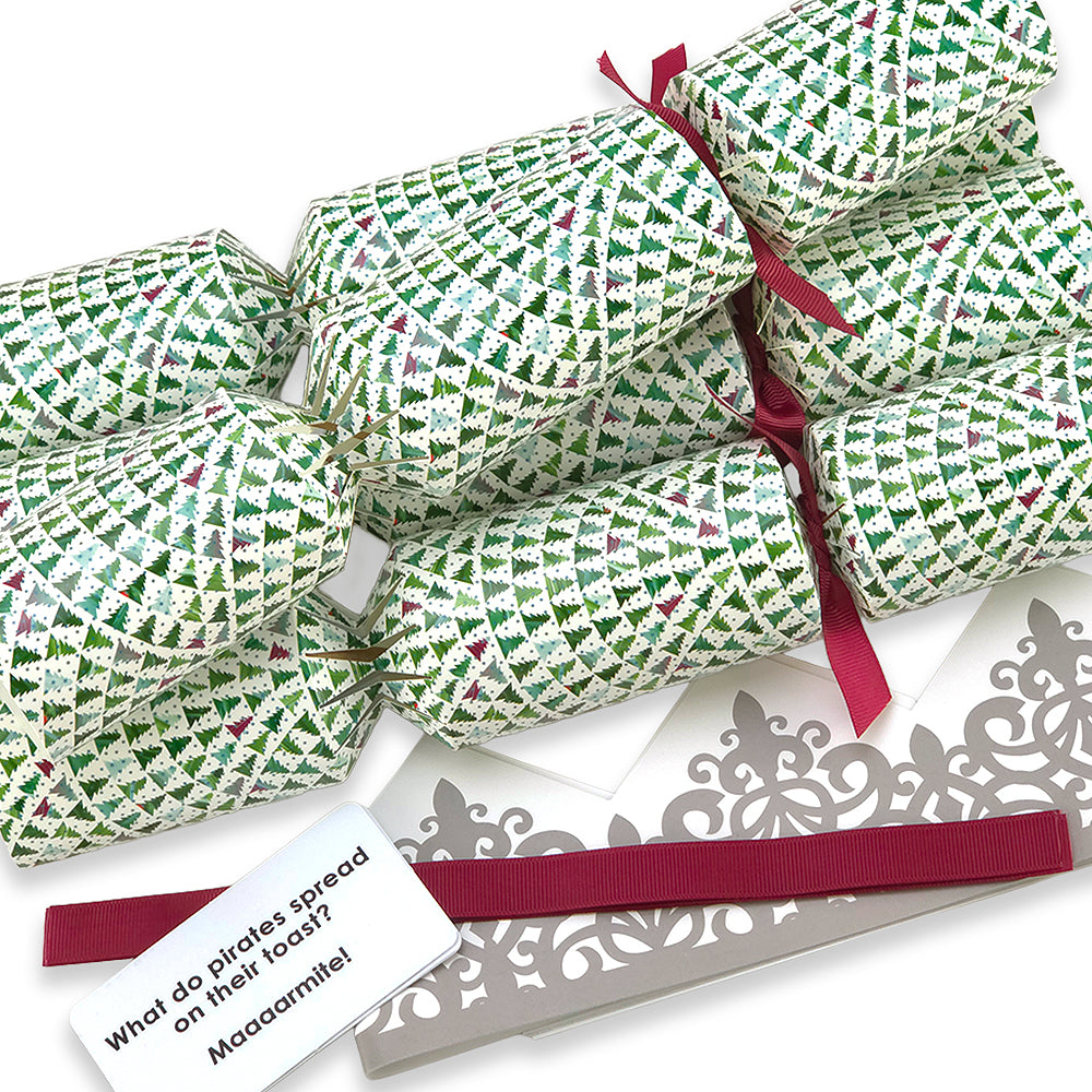 Christmas Tree Wave | 4 or 6 Ready to Fill Christmas Crackers | Just Add Gifts