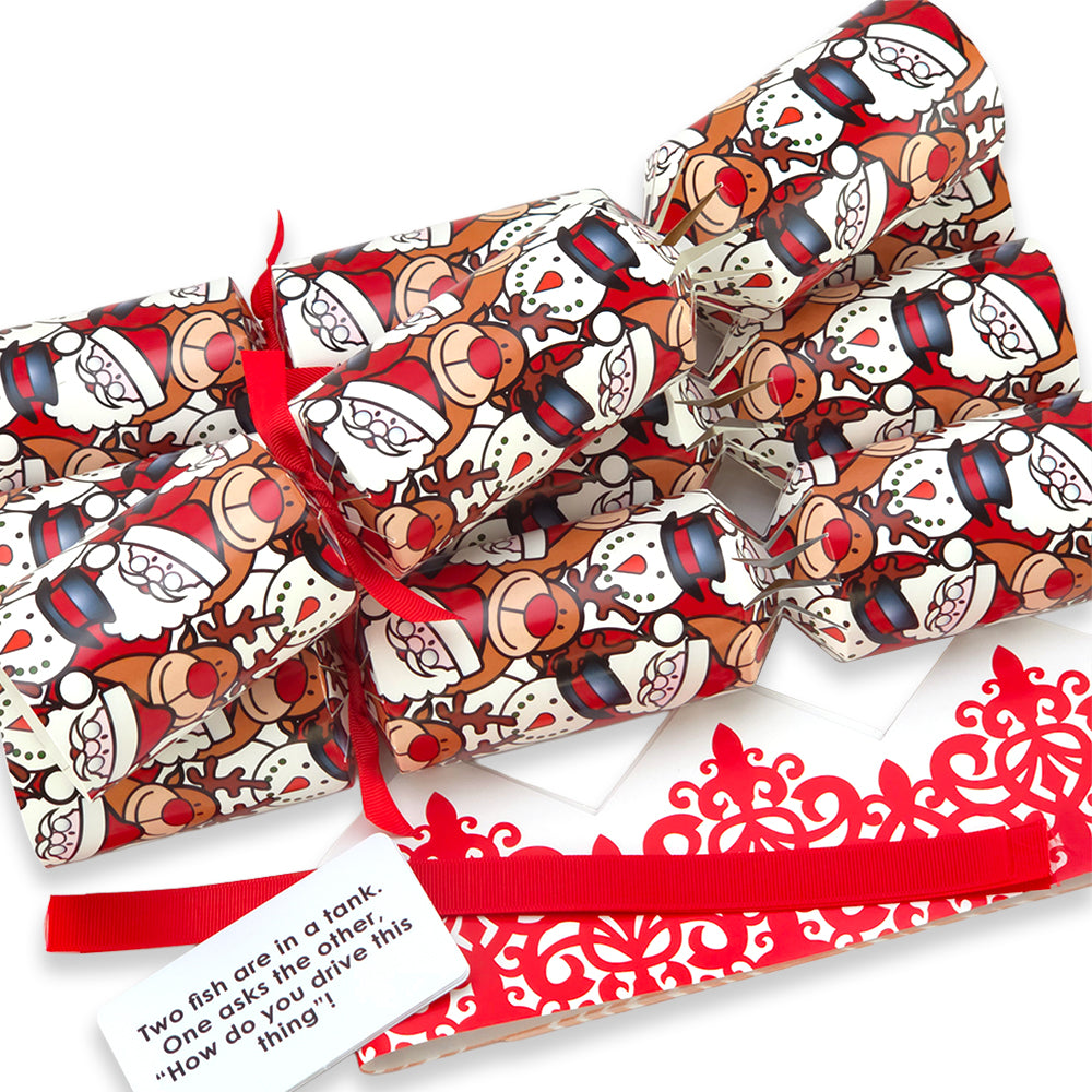 Christmas Character | 4 or 6 Ready to Fill Christmas Crackers | Just Add Gifts
