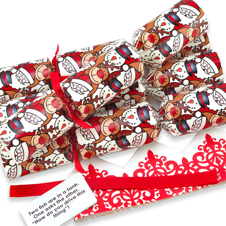 Christmas Character | 4 or 6 Ready to Fill Christmas Crackers | Just Add Gifts