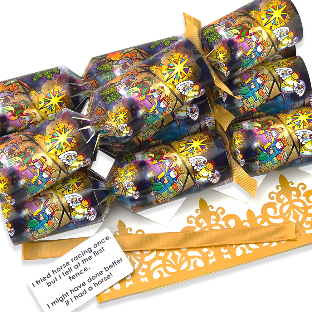 Kids Nativity | 4 or 6 Ready to Fill Christmas Crackers | Just Add Gifts