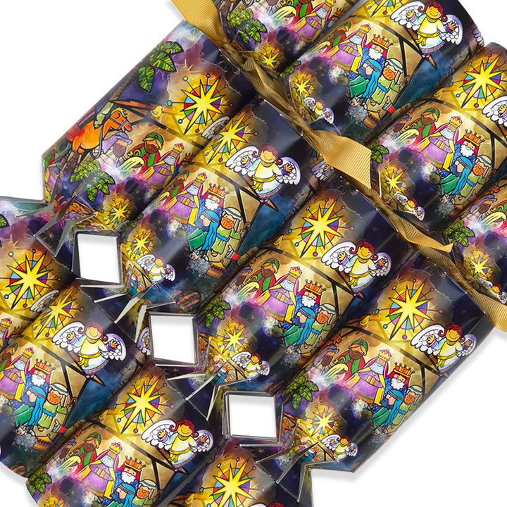 Kids Nativity | 4 or 6 Ready to Fill Christmas Crackers | Just Add Gifts