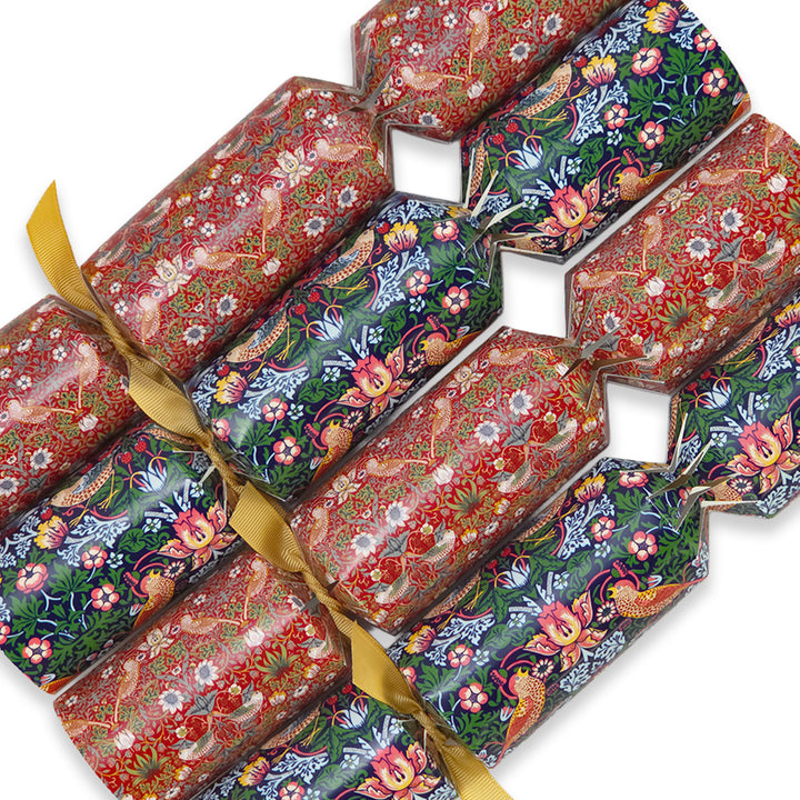 Strawberry Thief | 4 or 6 Ready to Fill Christmas Crackers | Just Add Gifts