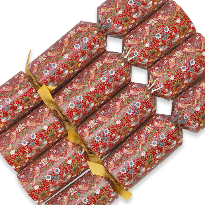 Red Strawberry Thief | 4 or 6 Ready to Fill Christmas Crackers | Just Add Gifts