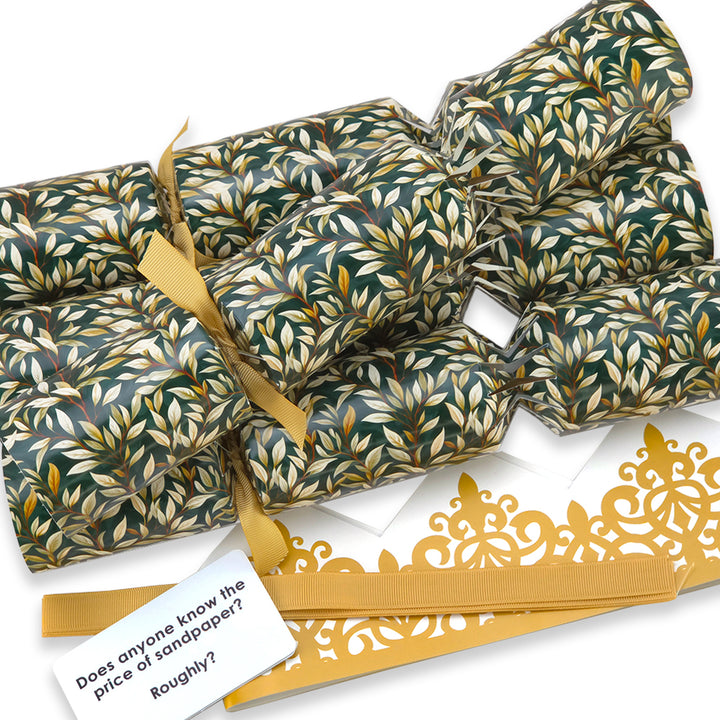 William Morris Golden Foliage | 4 or 6 Ready to Fill Crackers | Just Add Gifts