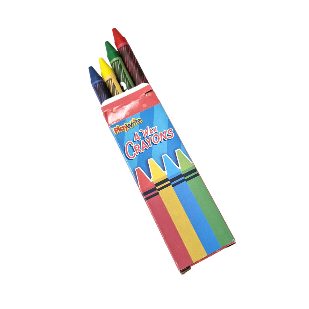 Little Pack of 4 Wax Crayons | Little Gift | Cracker Filler