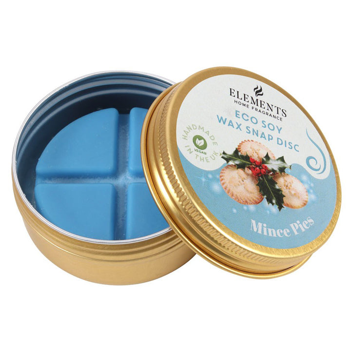 Christmas Soy Wax Snap Discs in a Tin | Cracker Filler | Little Gift