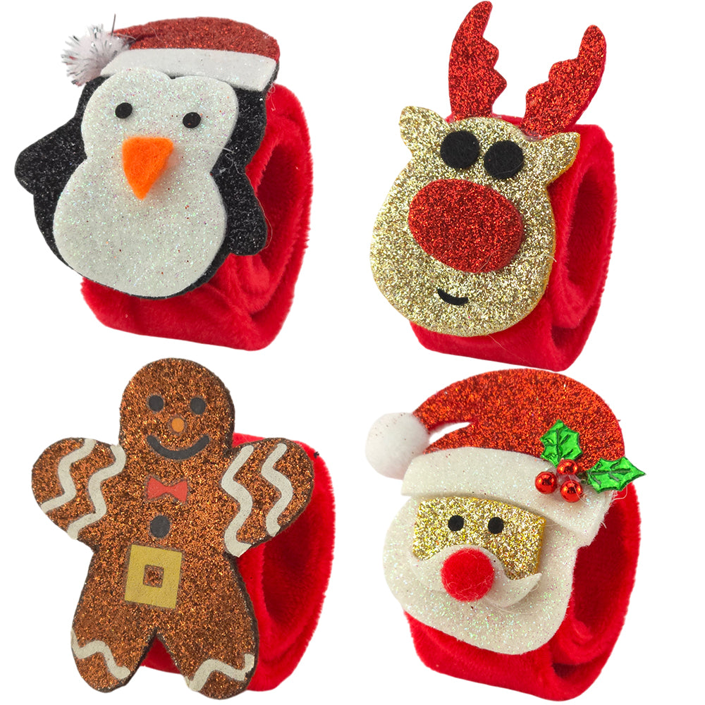 Kids Christmas Character Snap Bracelet | Single | Little Gift | Cracker Filler