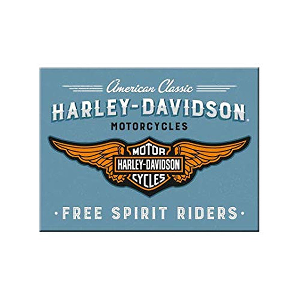 Harley Davidson Free Spirit | Tin Magnet | Little Gift | Cracker Filler