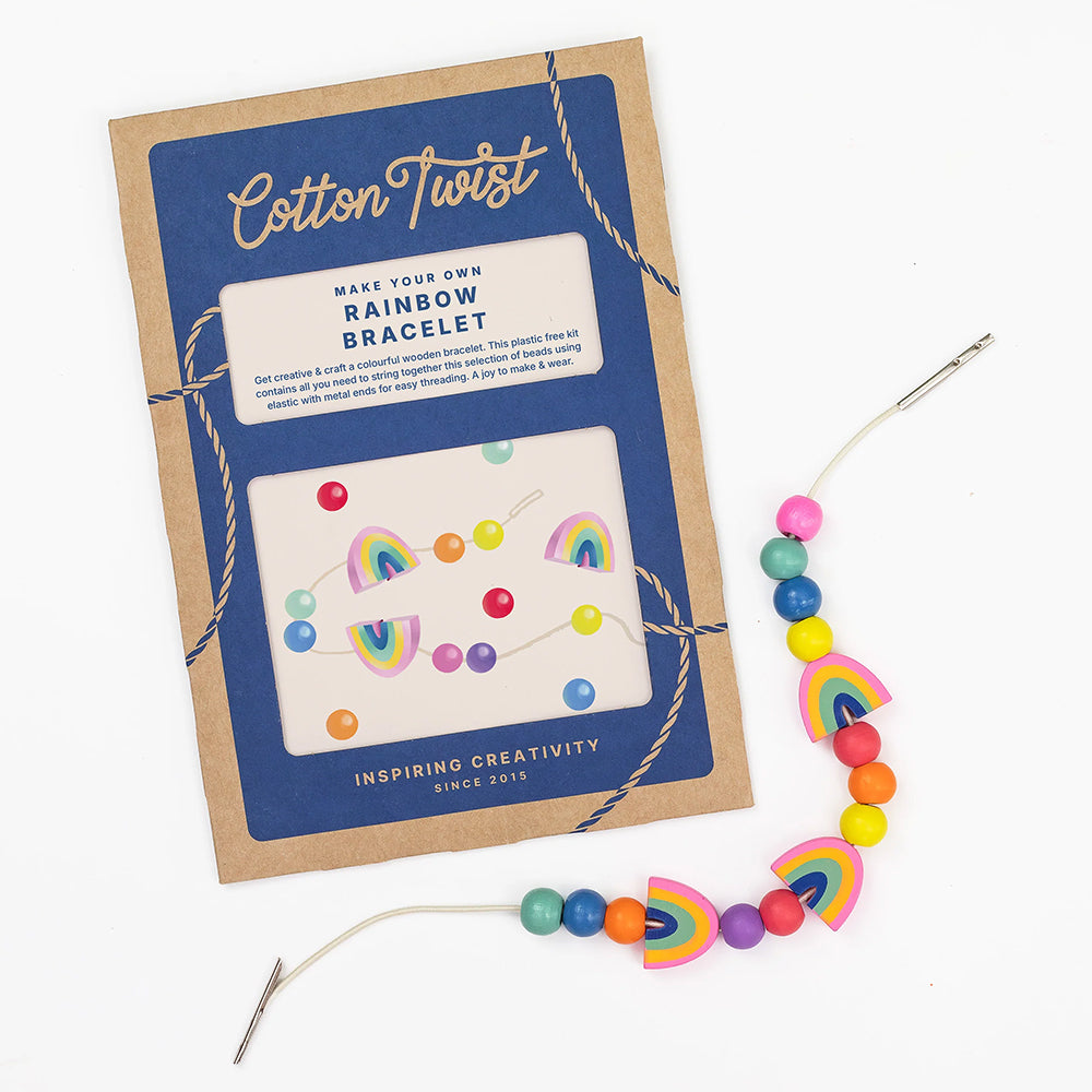 Make Your Own Rainbow Bracelet | Complete Sustainable Craft Kit for Kids