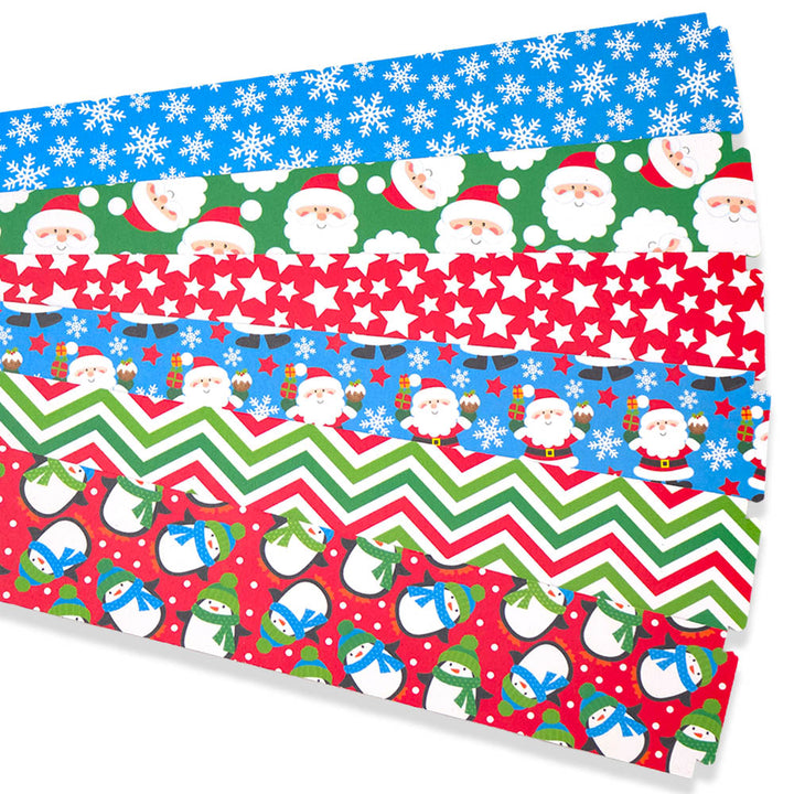30 Reusable Paper Party Chains | Kids Christmas Fun | No Glue Needed | 2.5m