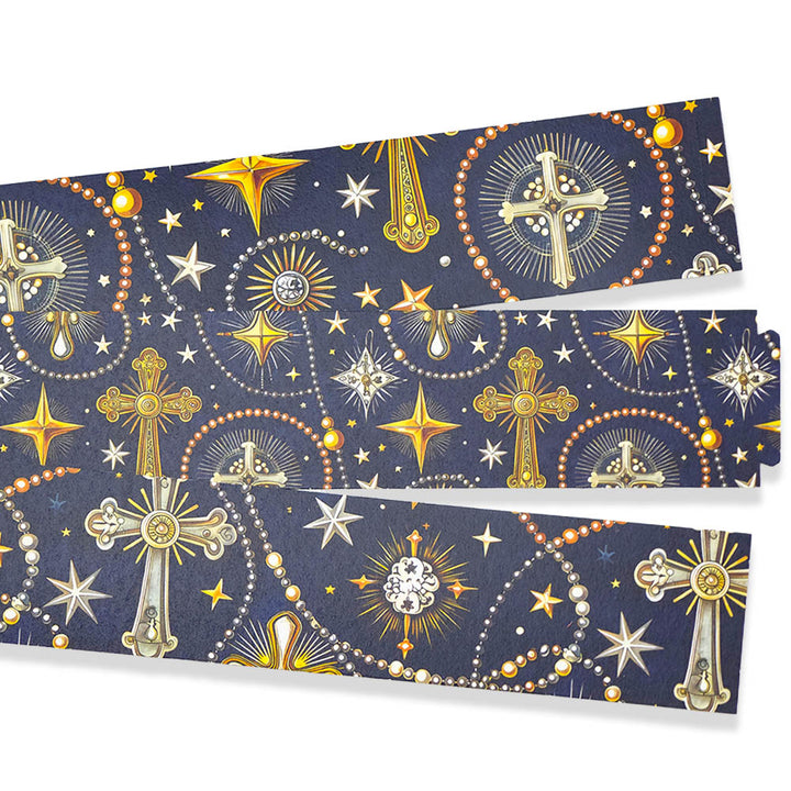 30 Reusable Paper Chains | Christian Crosses | No Glue Needed | 2.5m