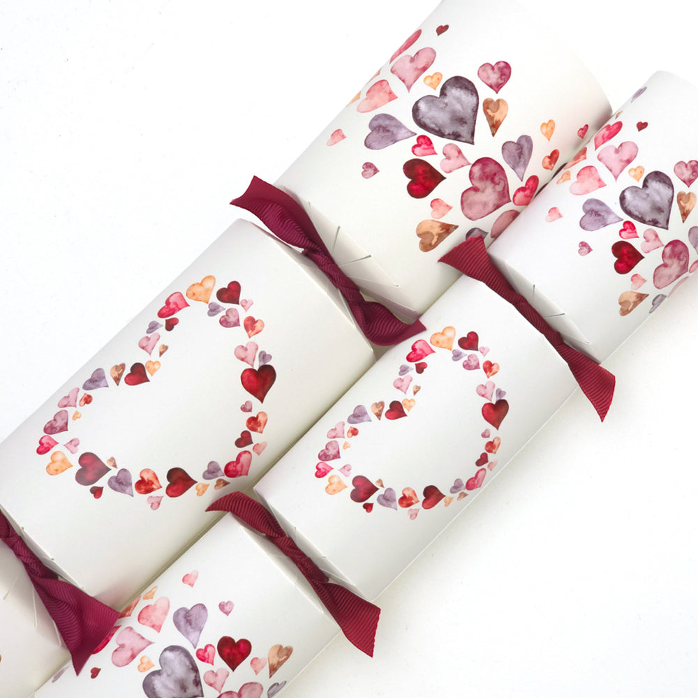Watercolour Hearts | Cracker Making Craft Kit | Make & Fill Your Own