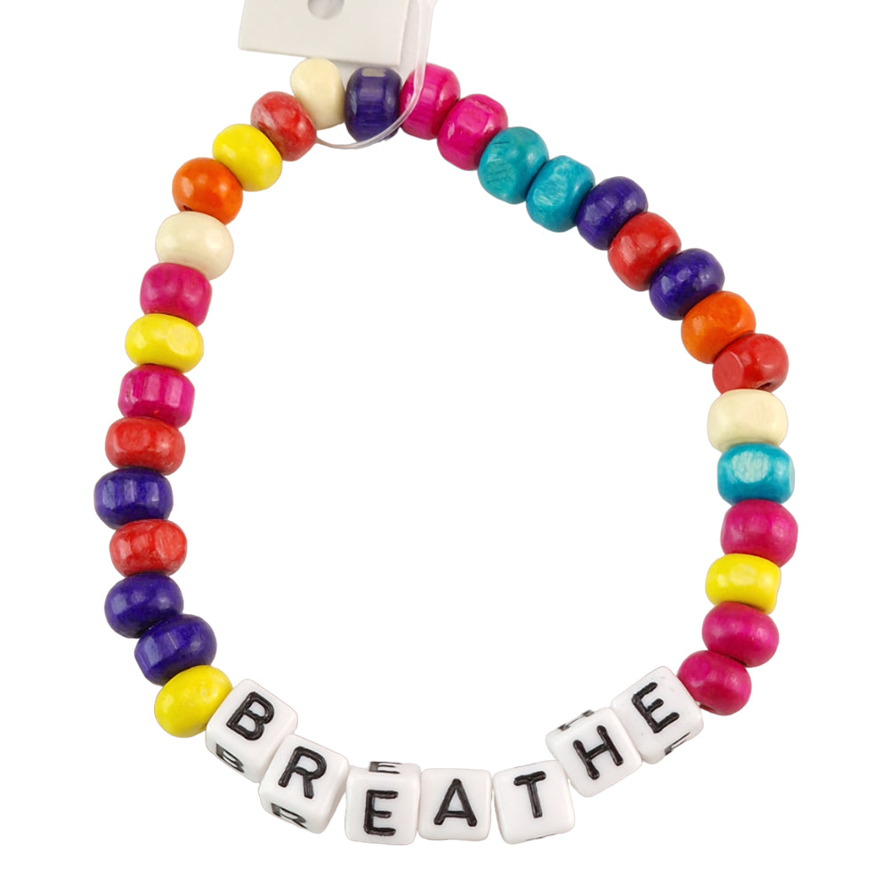 BREATHE | Mindfulness Bead Bracelet | Little Gift | Cracker Filler