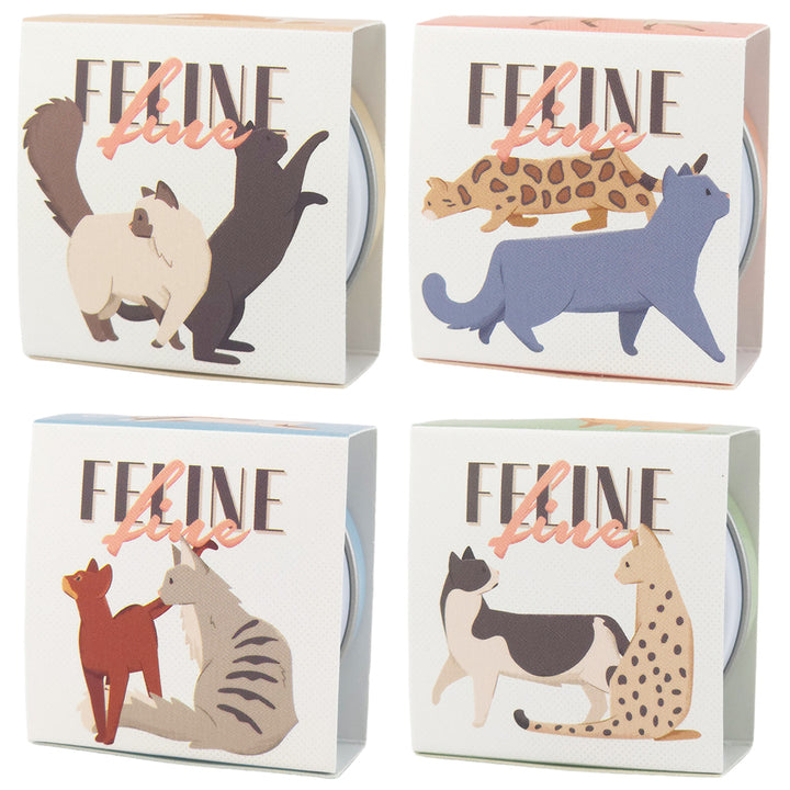 Feline Fine | Cat Design Lip Balm in Tin | Single | Little Gift | Cracker Filler