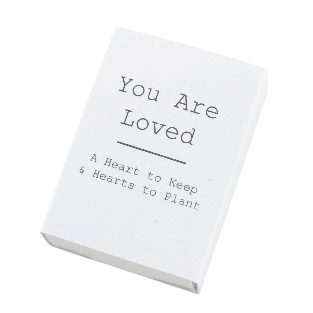 You Are Loved | Ceramic Token & Hearts to Plant | Cracker Filler | Little Gift