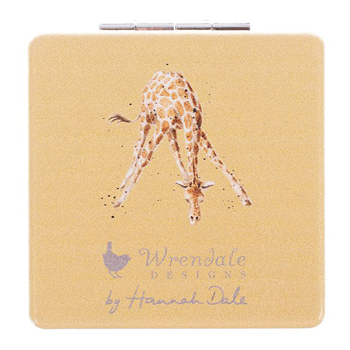 Daisy Comping Giraffe | Compact Mirror | Ladies Handbag Gift | Wrendale Designs
