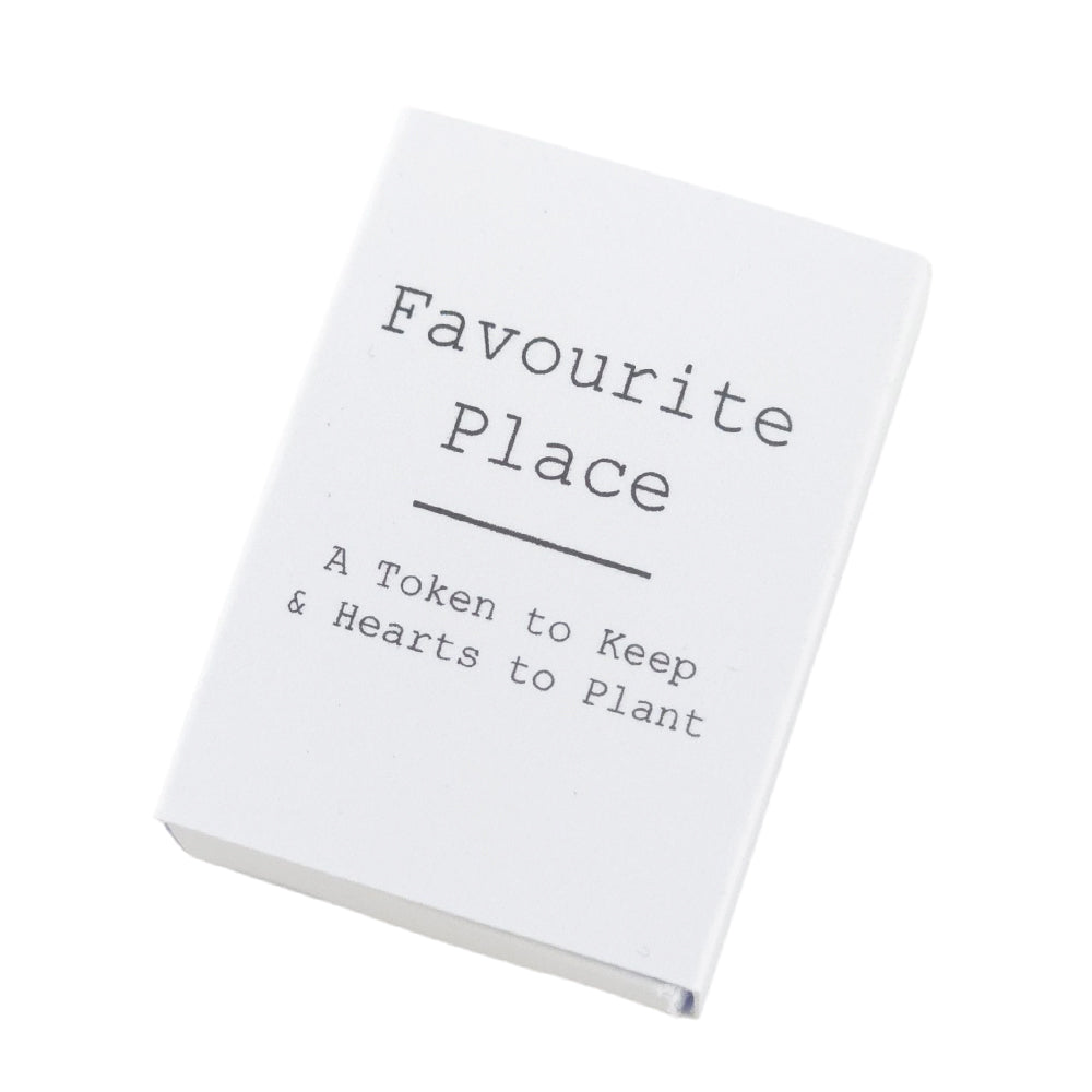 Favourite Place | Ceramic Token & Hearts to Plant | Cracker Filler | Little Gift