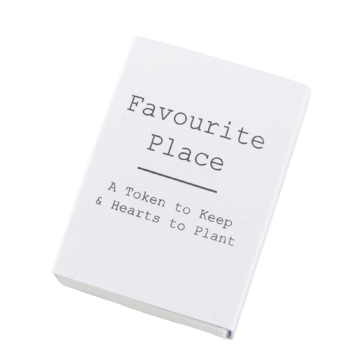 Favourite Place | Ceramic Token & Hearts to Plant | Cracker Filler | Little Gift