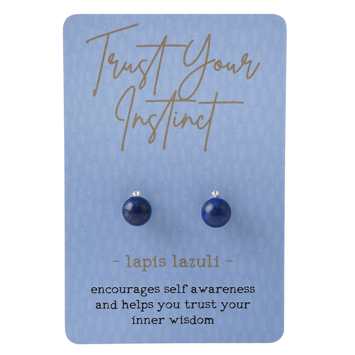Trust Your Instinct | Blue Lapis Lazuli Earrings | Little Gift | Cracker Filler
