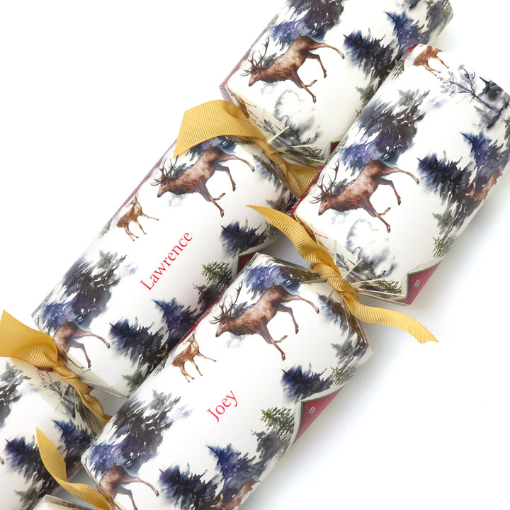 Personalised Cracker Making Craft Kit | Christmas in the Alps | Makes 4 or 6 Crackers